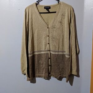 Avenue Long Sleeve Brown Cardigan